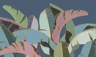 Фреска Абстрактные листья